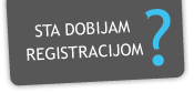 Šta dobijam registracijom?